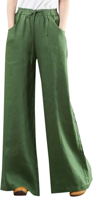 Summer Pants for Women Women's Pants High Waist Solid Pocket Ankle Trousers Pants Women Trendy Dressy