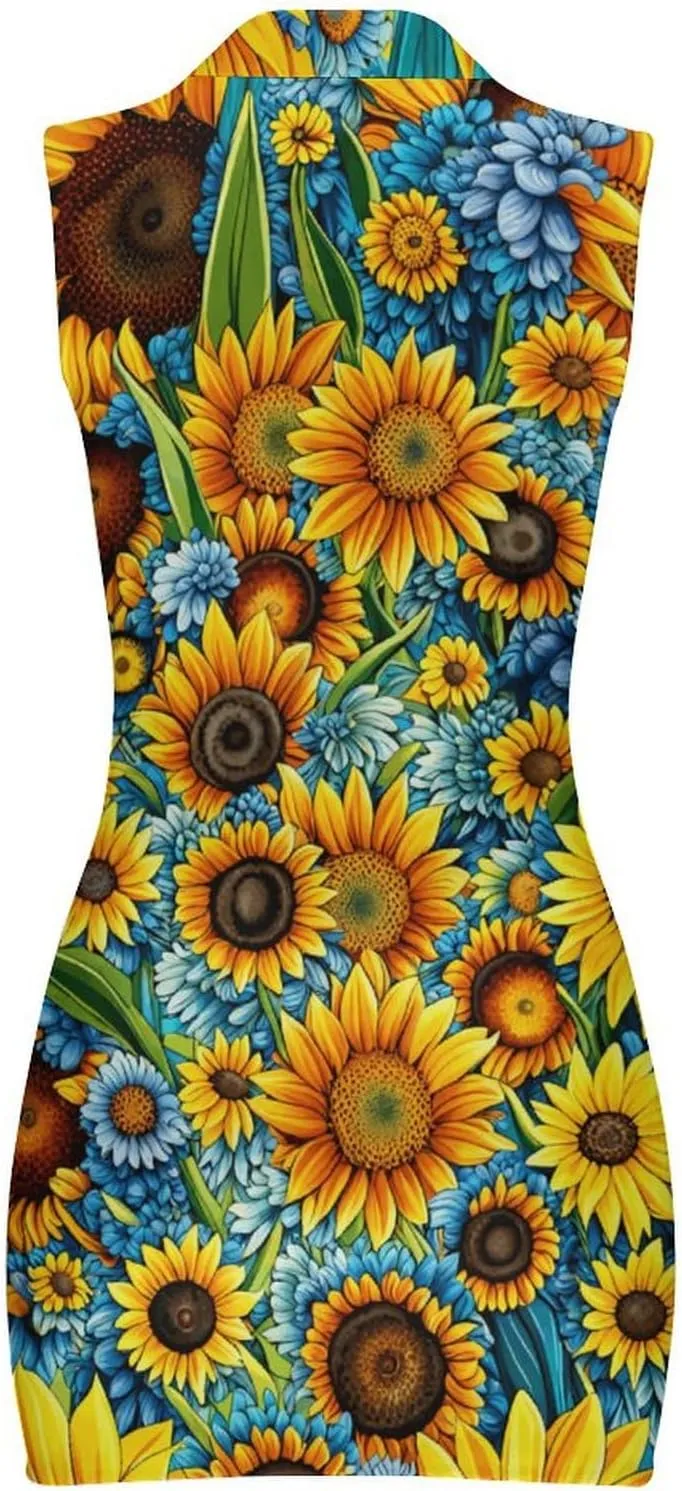 Sunflower Medium Sleeved T-Shirt for Womens Summer Autumn Winter Creativity Top