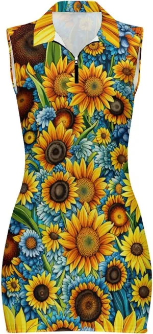 Sunflower Medium Sleeved T-Shirt for Womens Summer Autumn Winter Creativity Top