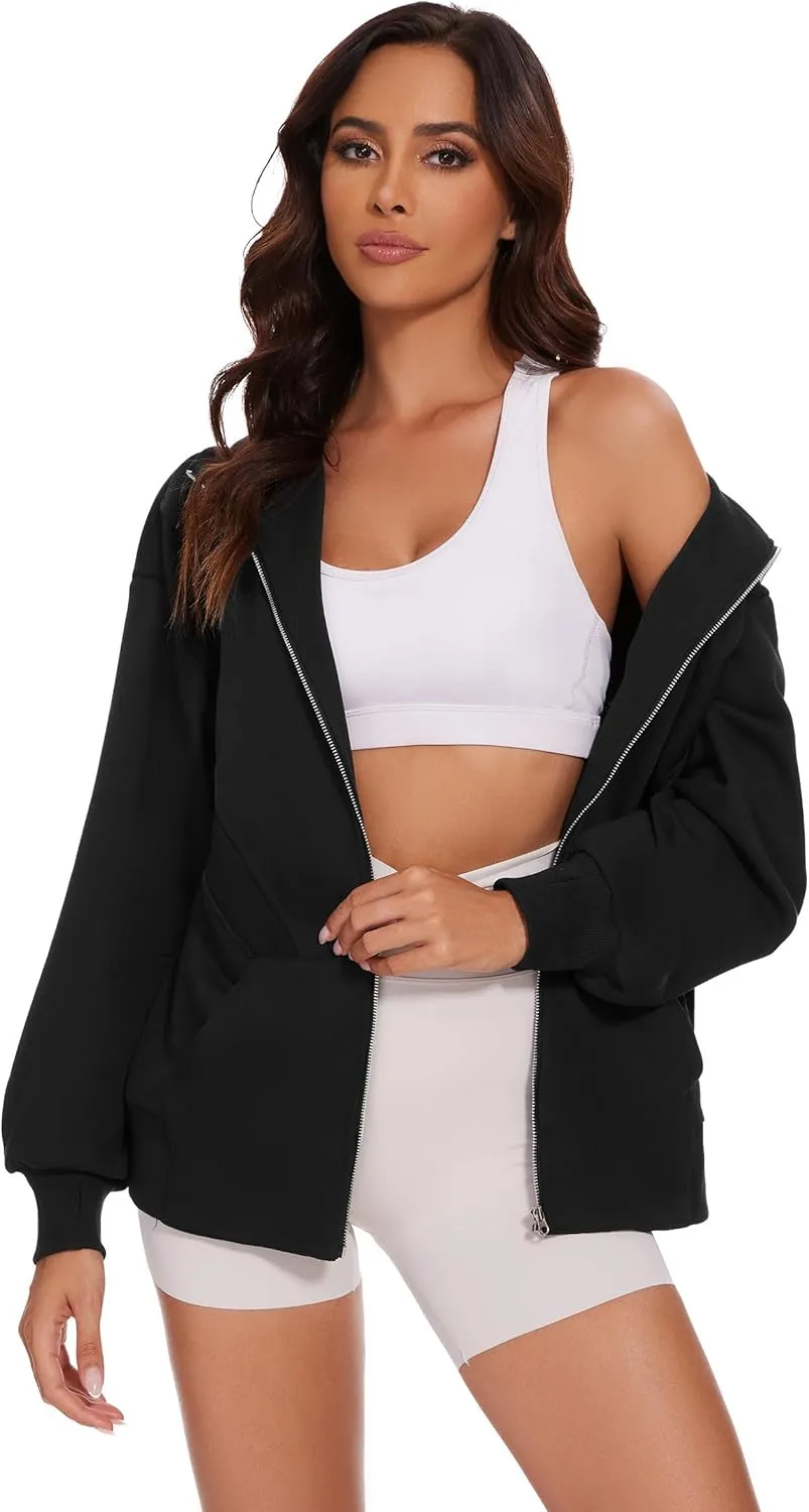Taurus Womens Zip Up Hoodies Oversized Long Sleeve Sweatshirt Fall Y2K Hoodie Jacket with Pockets