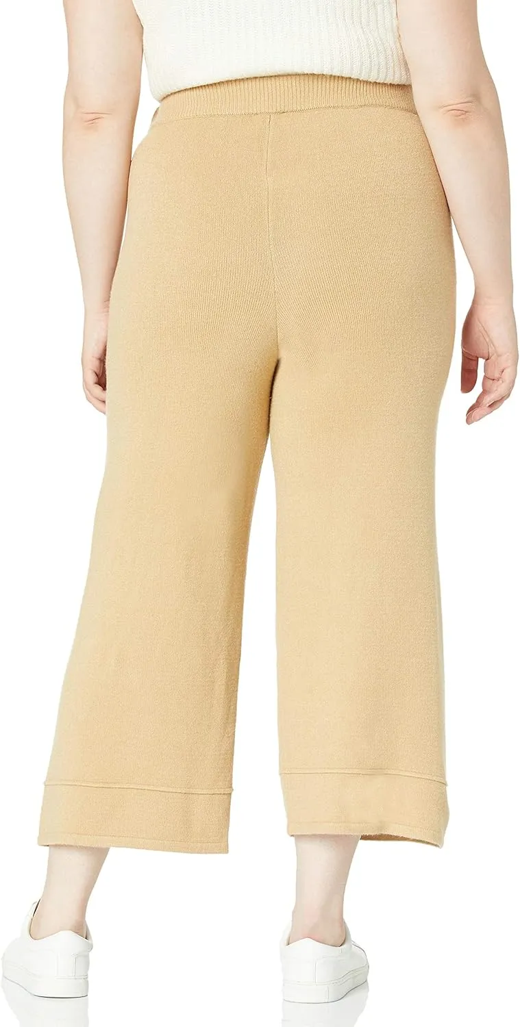 The Drop Women's Bernadette Pull-on Loose-fit Cropped Sweater Pant