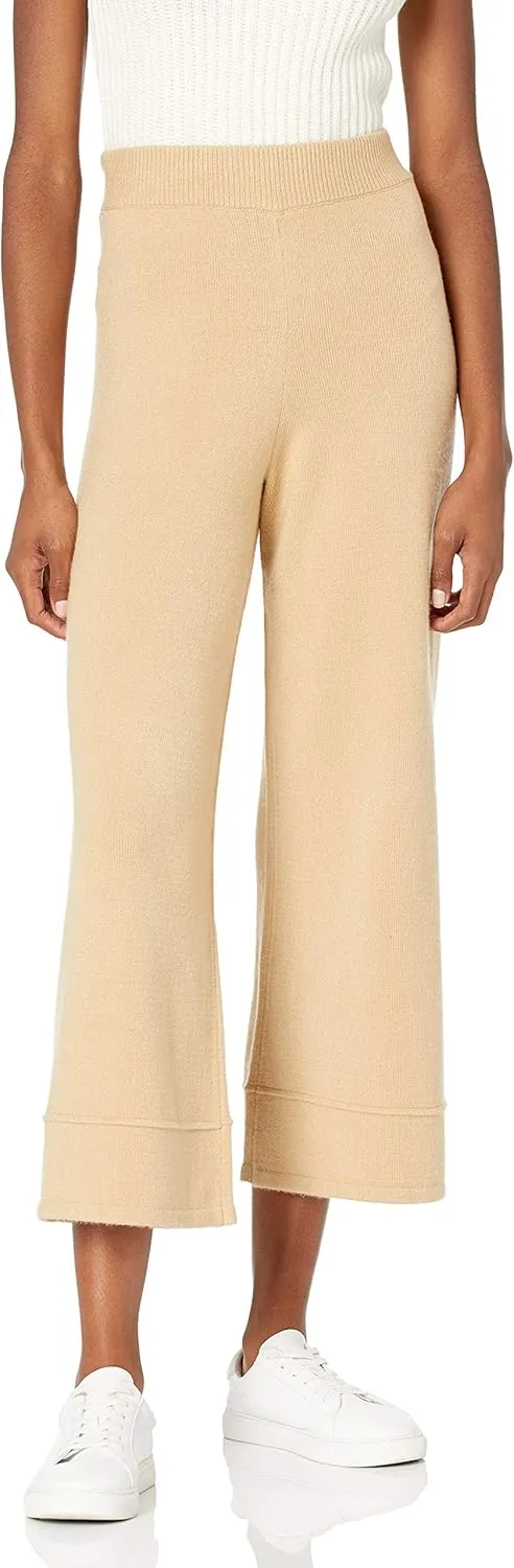 The Drop Women's Bernadette Pull-on Loose-fit Cropped Sweater Pant