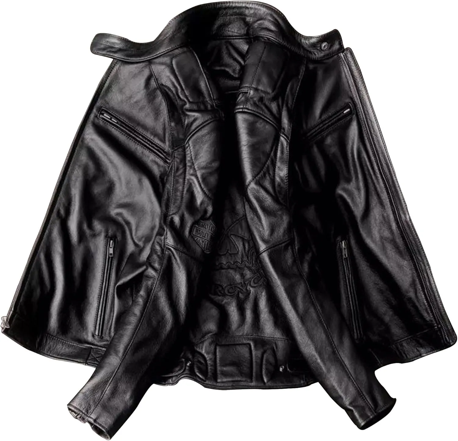 The Next Mens Cowhide Jacket Man Stand Collar Motorcycle Genuine Leather Jacket