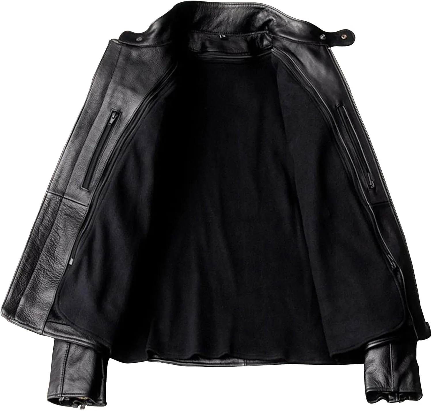 The Next Mens Cowhide Jacket Man Stand Collar Motorcycle Genuine Leather Jacket