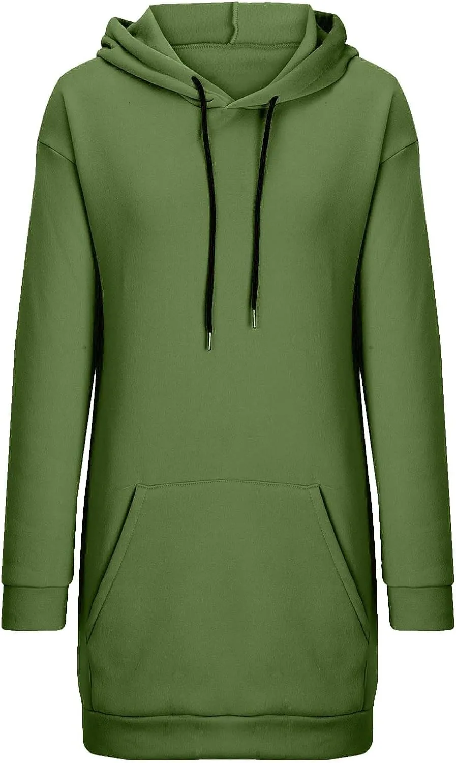 The Warmy Oversized Hoodie Dress for Women Casual Pullover Sweatshirt Long Sleeve with Kangaroo Pocket