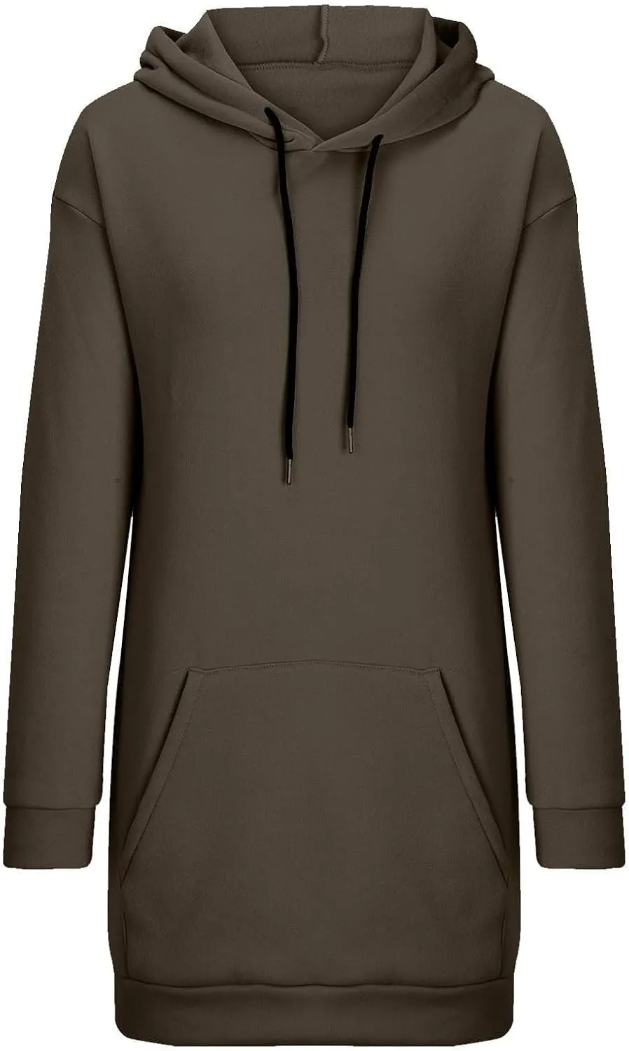 The Warmy Oversized Hoodie Dress for Womens Long Sleeve Pullover Tops with Pocket Fashion Fall Winter Hood