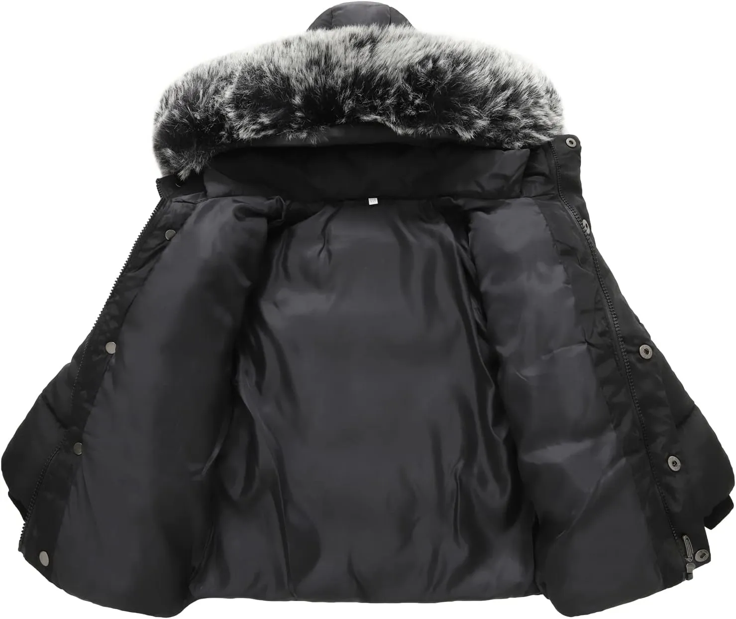 Toddler Coat with Thicken Fur Collar & Hoodie - Warm Winter Puffer Jacket