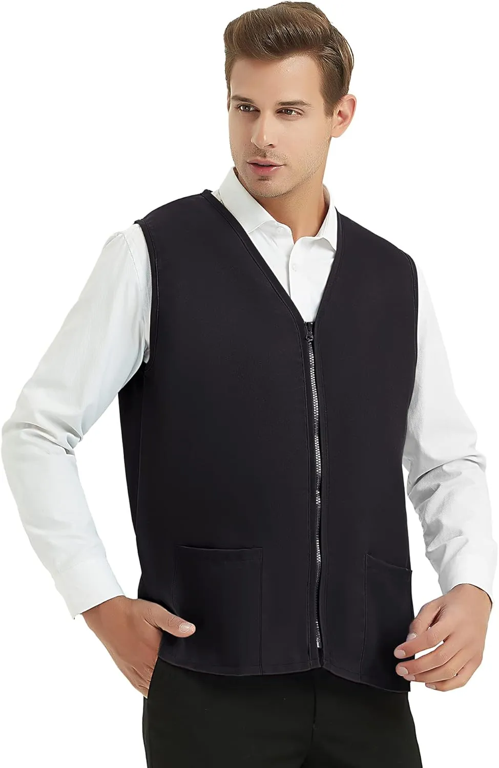 TopTie Adult Volunteer Work Vest Event Supermarket Apron Vests