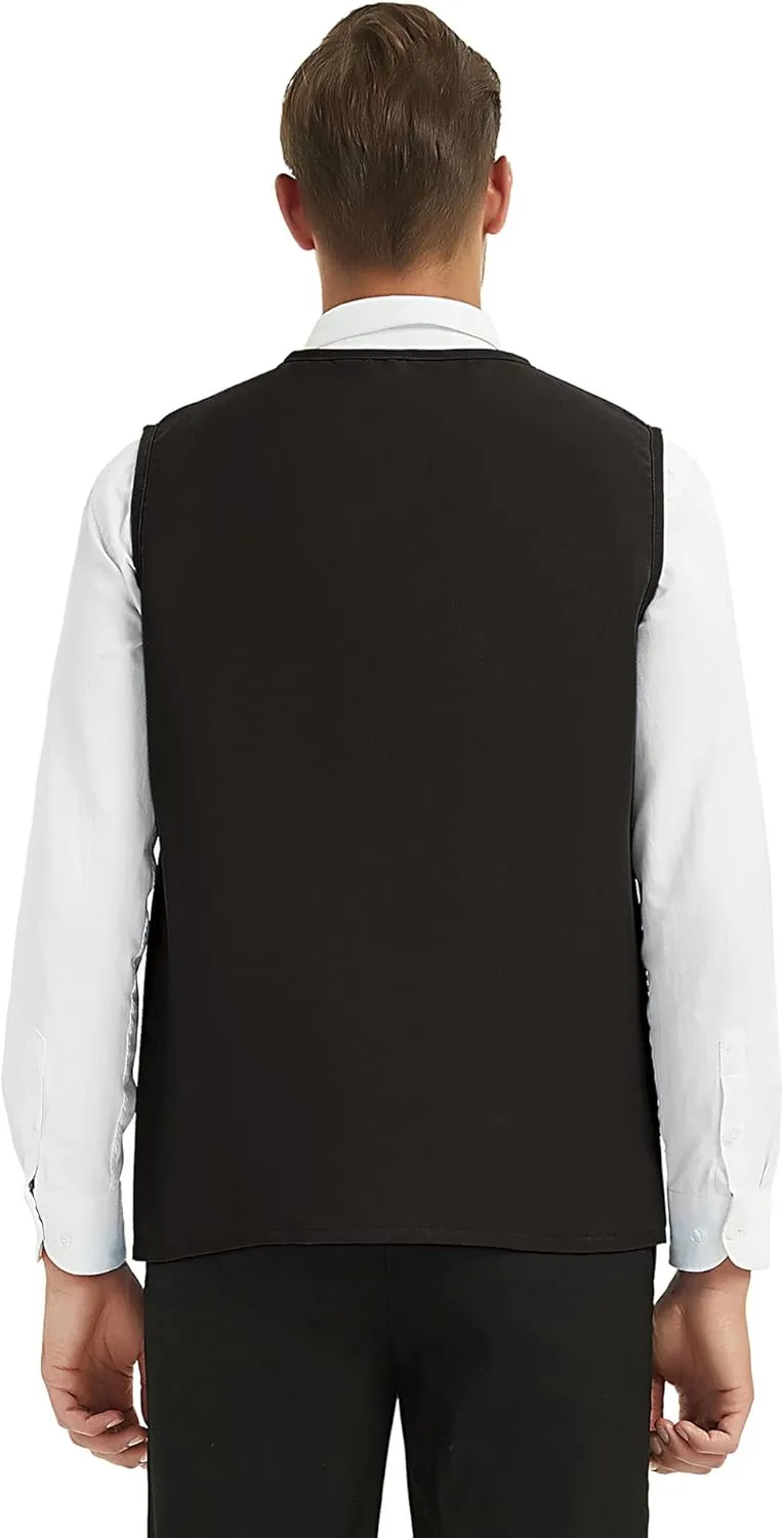 TopTie Adult Volunteer Work Vest Event Supermarket Apron Vests