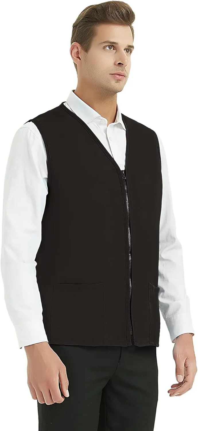TopTie Adult Volunteer Work Vest Event Supermarket Apron Vests
