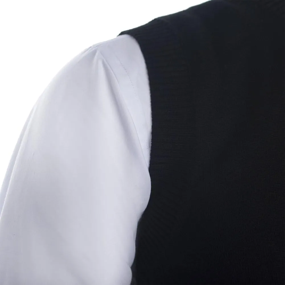 TopTie Men's 100% Cotton Knit Sweater Vest