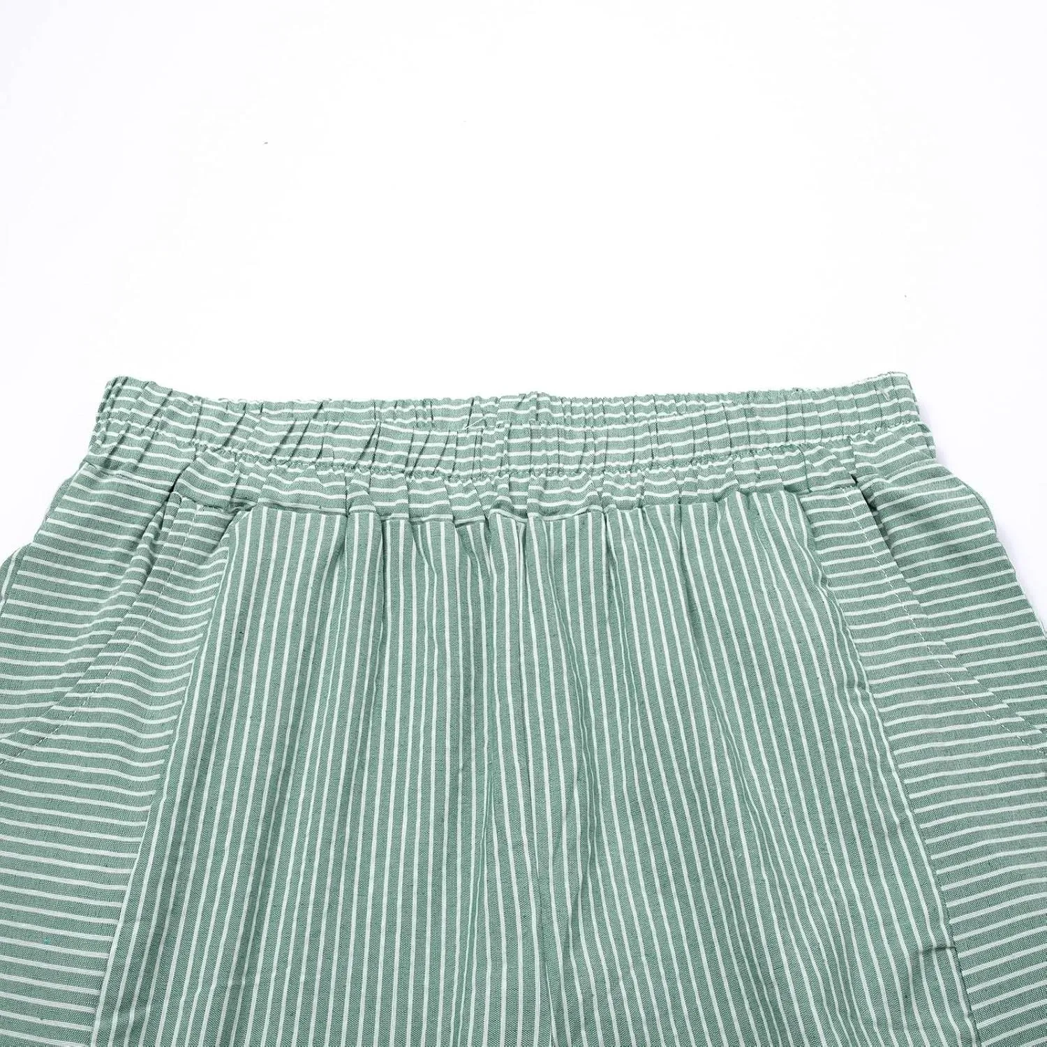 Trousers Pants for Women Vacation s Waist Side Back Four Pockets Buttoned 9/10 Pants Linen Blend Pants
