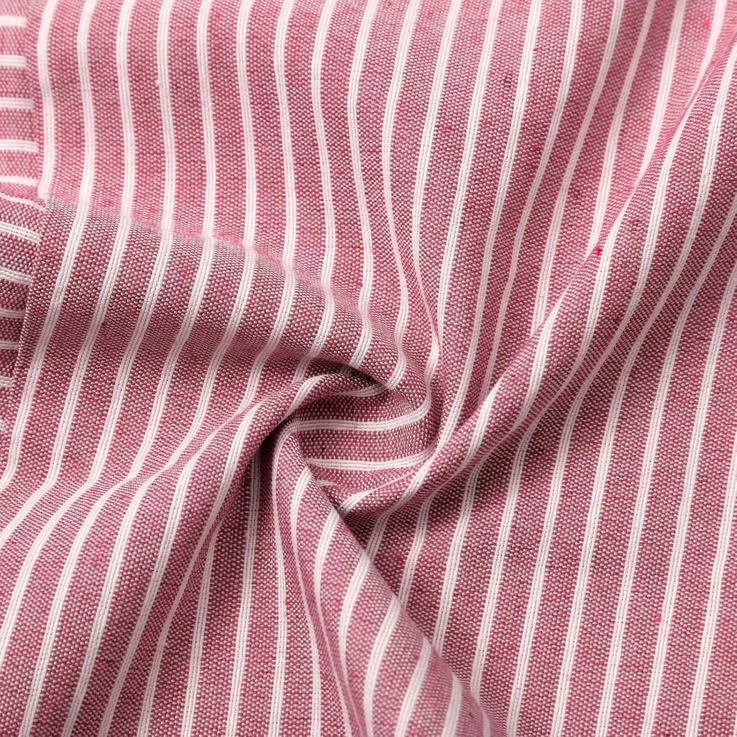 Trousers Pants for Women Vacation s Waist Side Back Four Pockets Buttoned 9/10 Pants Linen Blend Pants