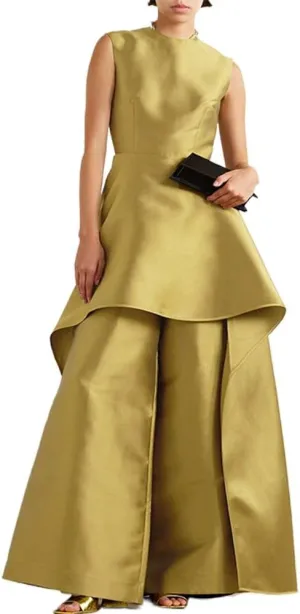 UOOZEE Womens Jumpsuits Dressy Formal Outfits Casual Sleeveless Wide Leg Long Pants Rompers Fashion Clothes 2024