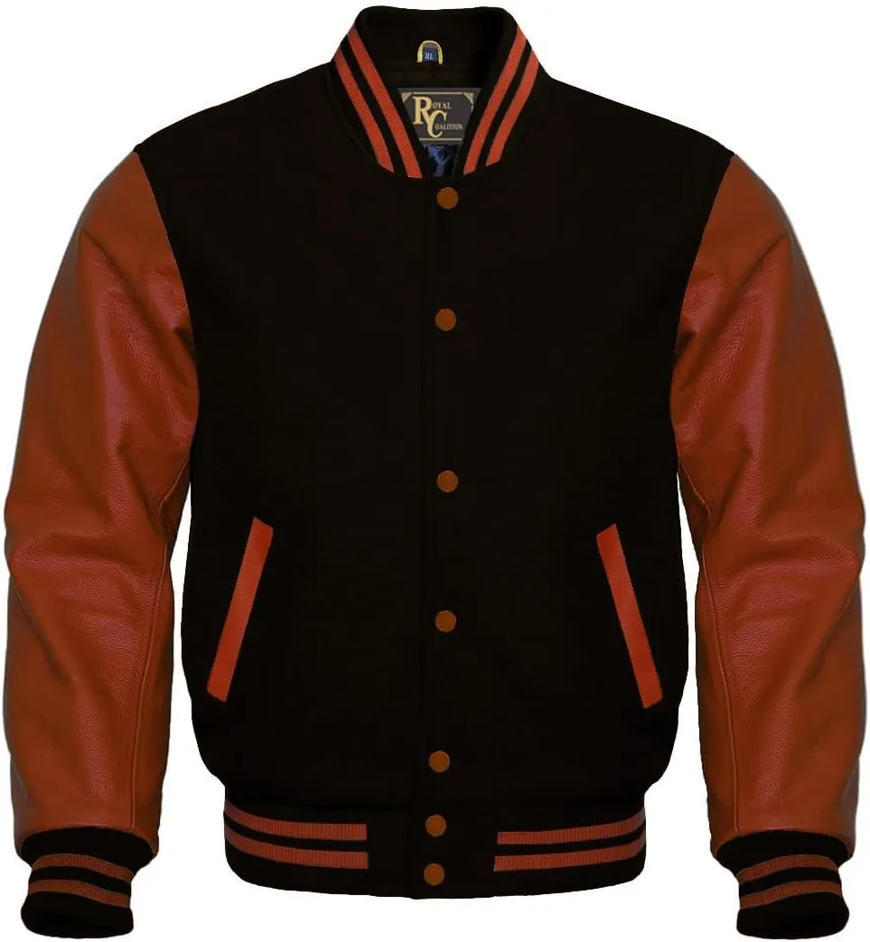 Varsity Jacket Baseball Letterman Jacket Wool and Leather All Color Hoodie & Basketball Jackets