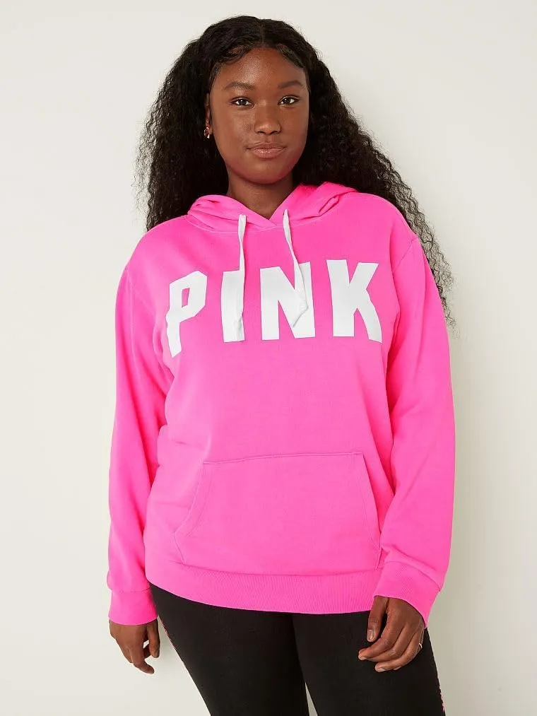Victoria's Secret Women's PINK Logo Campus Hoodie Sweatshirt (XS-XXL)