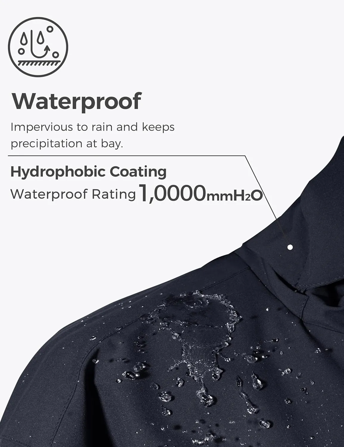 wantdo Men's Big and Tall Ski Jacket Waterproof Snowboarding Jacket Windproof Winter Coat with Hood
