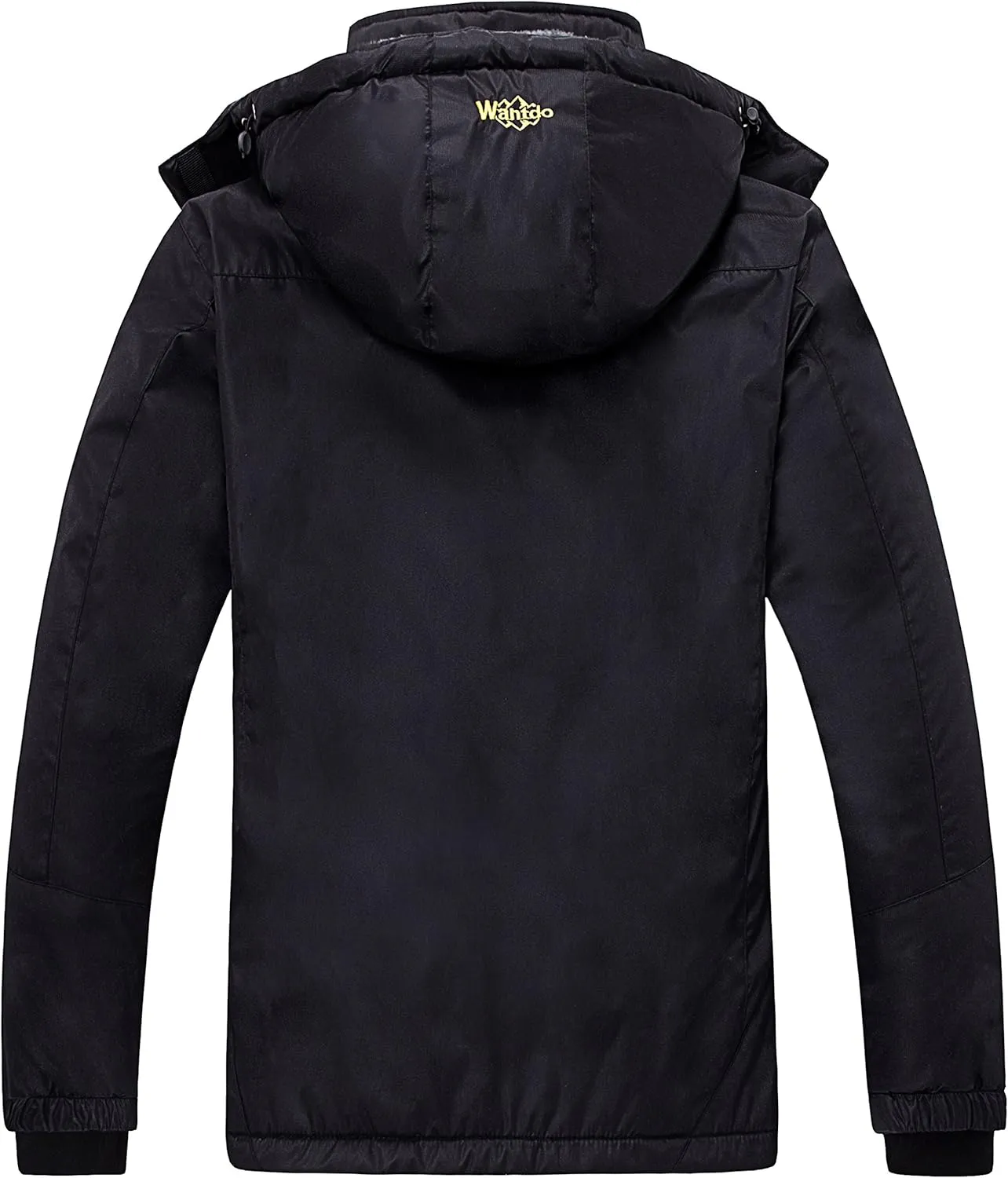 wantdo Women's Mountain Waterproof Ski Jacket Windproof Rain Jacket Winter Warm Hooded Coat