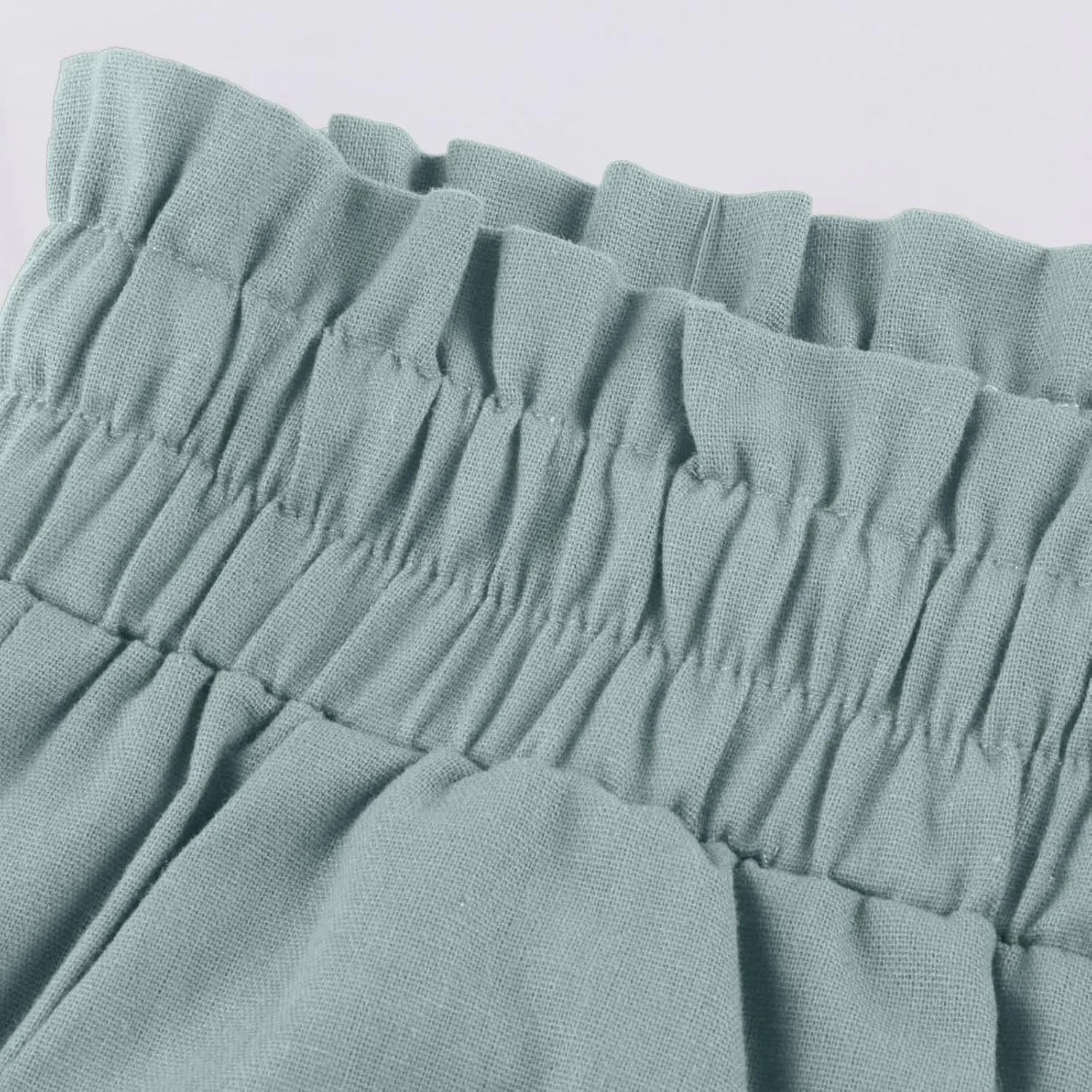 Wide Leg Linen Pants for Women Dressy Casual High Waisted Palazzo Pants Loose Fit Comfy Work Pants with Pockets
