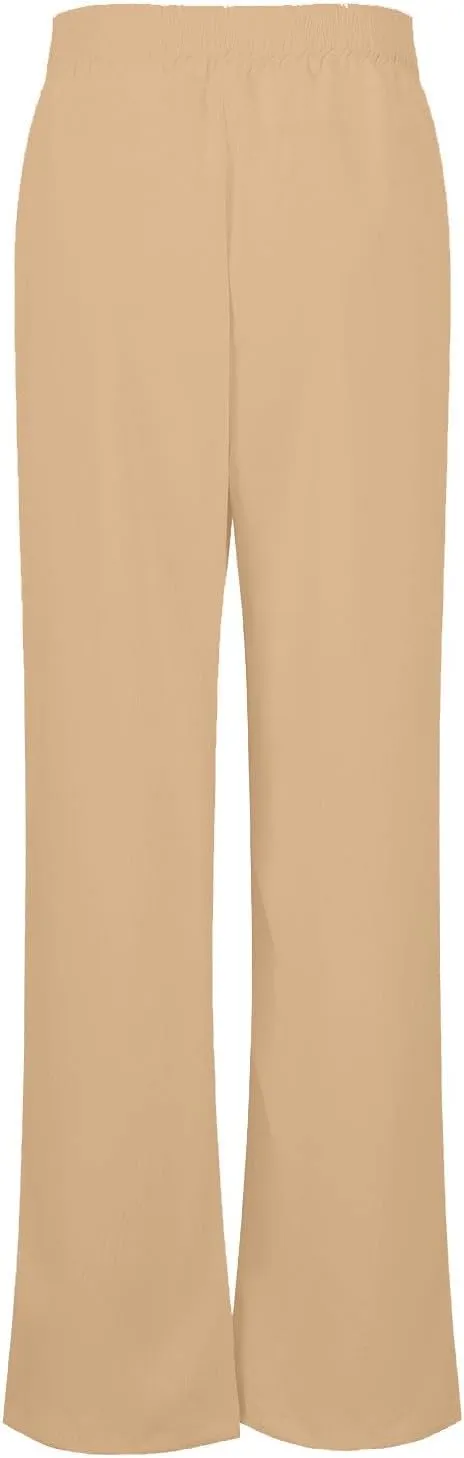 Wide Leg Summer Pants for Women Tummy Control Palazzo Pant Crossover Trousers Beach High Waisted Pants