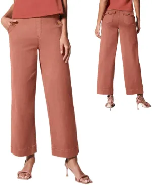 Women High Waist Casual Wide Leg Long Palazzo Pants Trousers Comfy Work Dress Pants Lounge Yoga Capris Pants