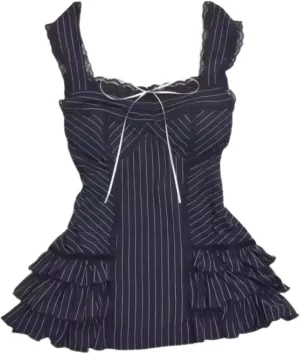 Women Lace Y2k Tank Top Coquette Summer Bow Tops Crop Cute Camisole