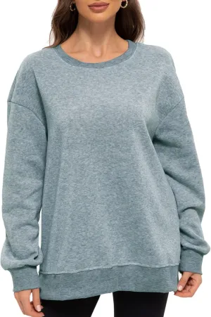 Women Oversized Sweatshirts Hoodies Crewneck Pullover Top Casual Fall Outfits Preppy Clothes