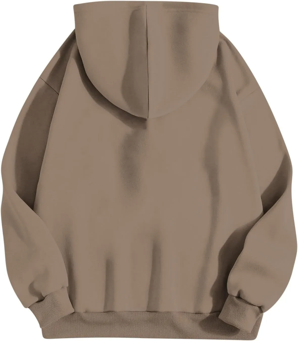 Women Plain Oversized Hoodies Crewneck Hooded Sweatshirt Y2K Cute Pullover Sweater Comfy Fall Outfits Clothes 2024