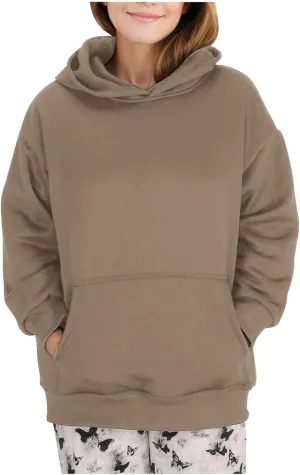 Women Plain Oversized Hoodies Crewneck Hooded Sweatshirt Y2K Cute Pullover Sweater Comfy Fall Outfits Clothes 2024
