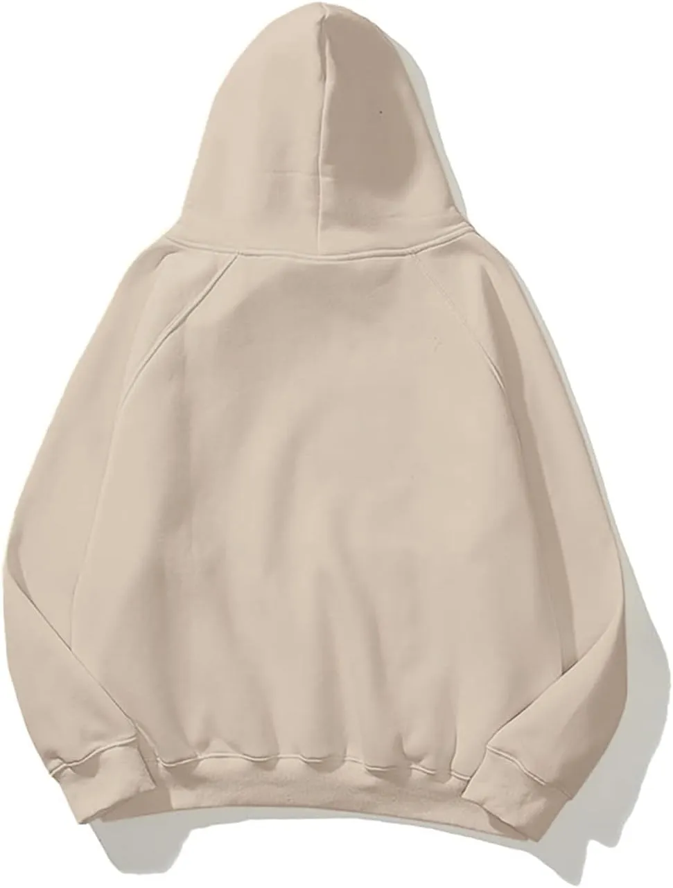 Women Solid Basic Loose Fleece Hoodies Sweatshirt Oversized Long Sleeve Drop Shoulder Kangaroo Pockets Pullovers Top