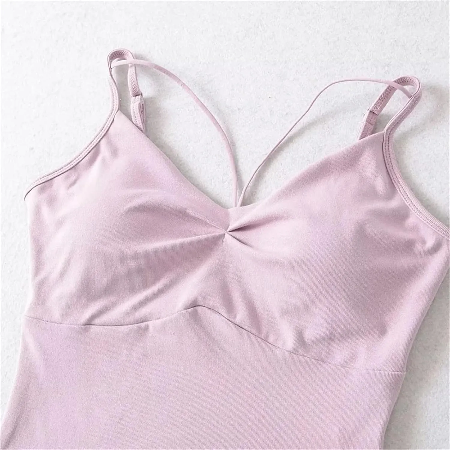 Women's Camisole Adjustable Straps Deep V Neck Ruffled Casual Summer Tank Top