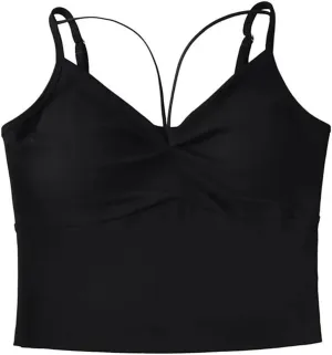 Women's Camisole Adjustable Straps Deep V Neck Ruffled Casual Summer Tank Top