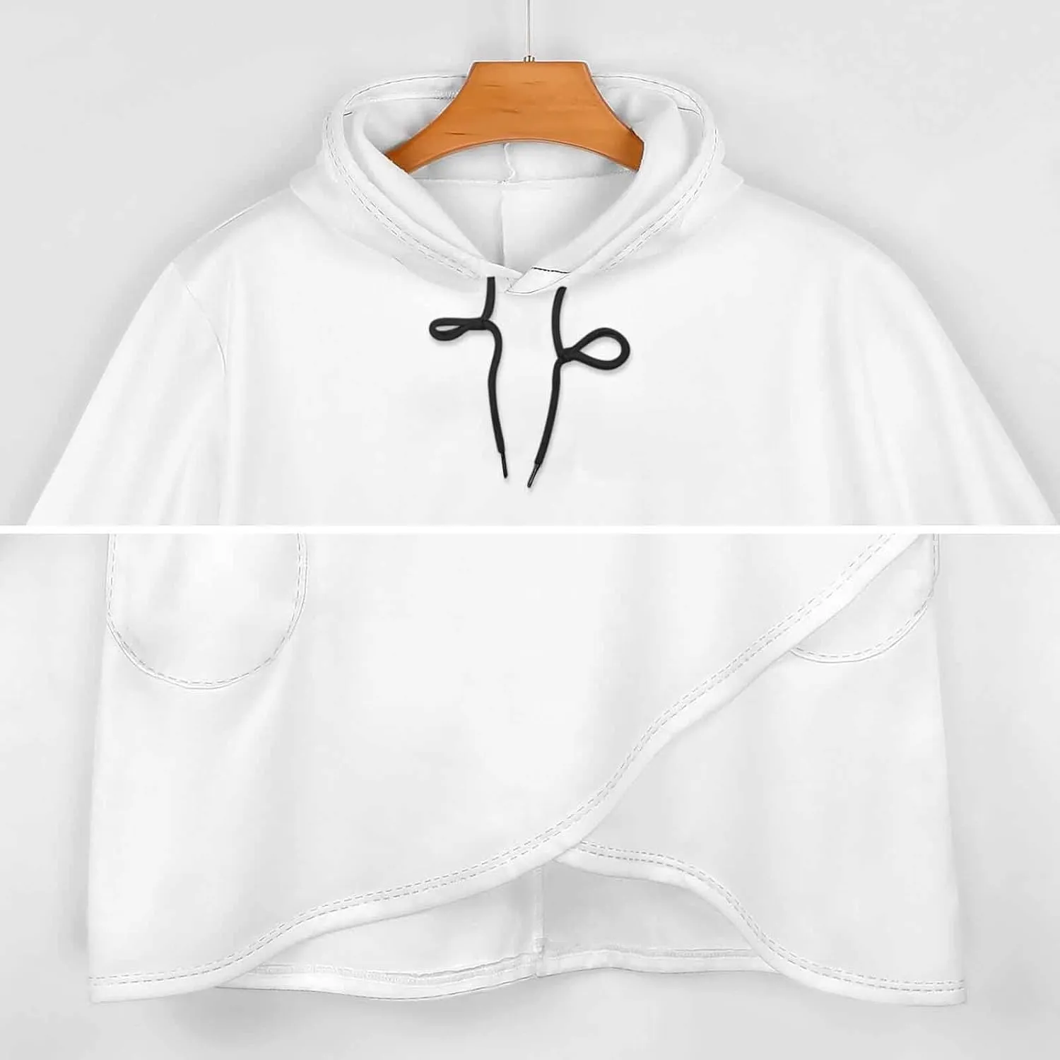 Womens' Long-sleeve Cape Style Halloween Death Hoodies Decked Novelty Casual