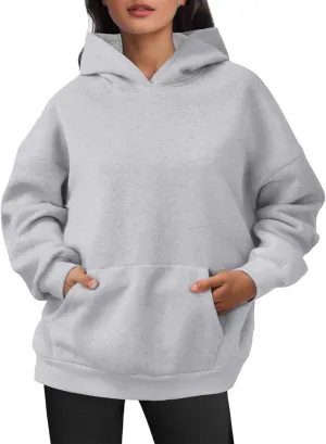 Womens Oversized Hoodies Fleece Sweatshirts Long Sleeve Pullover Sweaters Fall Outfits with Pocket