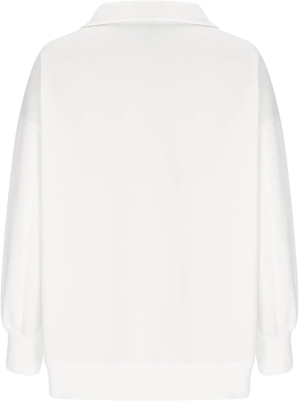 Women's Oversized Quarter Half Zip Hoodies Sweatshirt,2024 Winter V Neck Long Sleeve Pullover Tunic Trendy Clothes