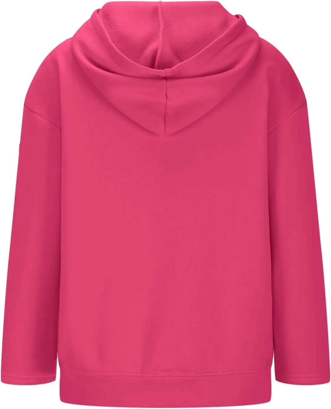 Women's Oversized Zipper V-Neck Hoodies,2024 Casual Fashion Long Sleeve Fleece Sweatshirts,Cute Winter Clothes