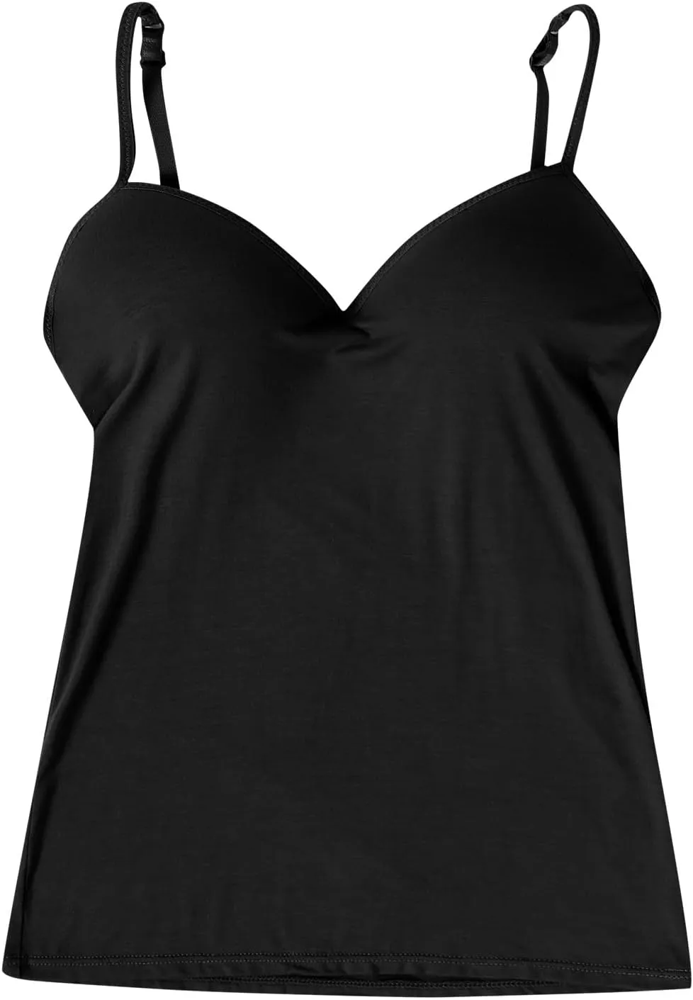 Women's Shelf Bra Camisole Tops Built in Bra Spaghetti Strap Workout Yoga Shirts Basic Layer Padded Bras Tank Tops