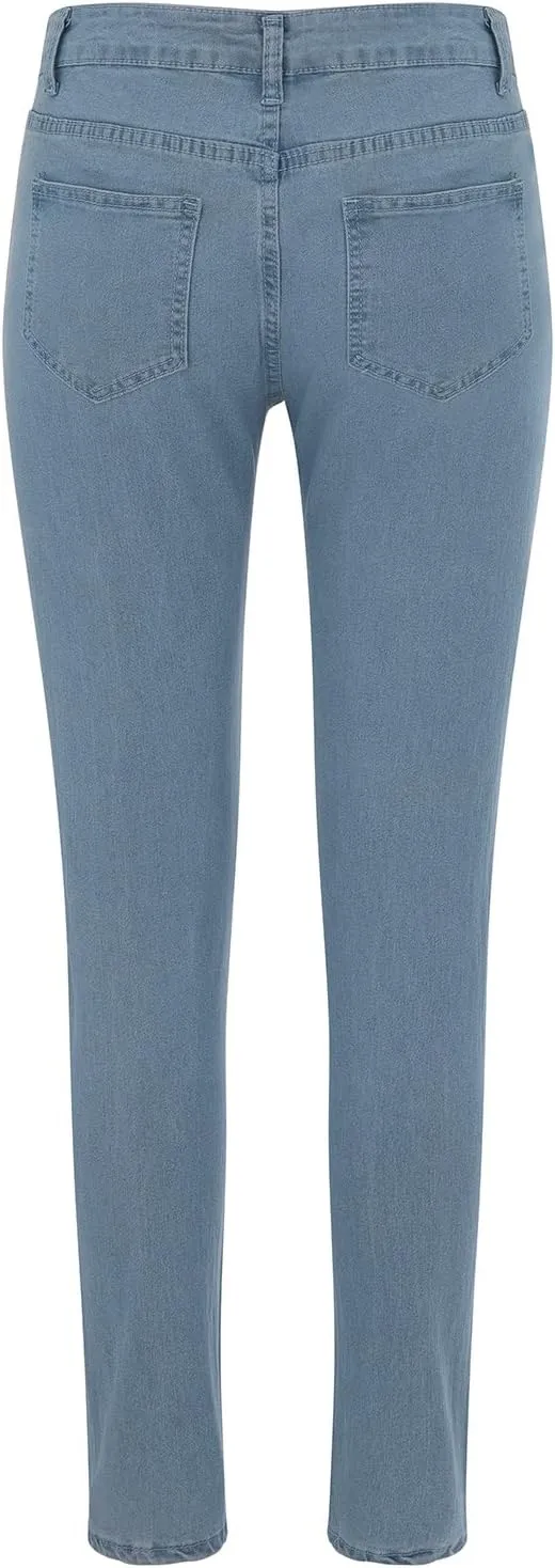 Women's Stretchy Skinny Jeans High Waisted Slim-Fit Butt Lifting Jeggings Sexy Comfy Plus Size Long Denim Pencil Pant