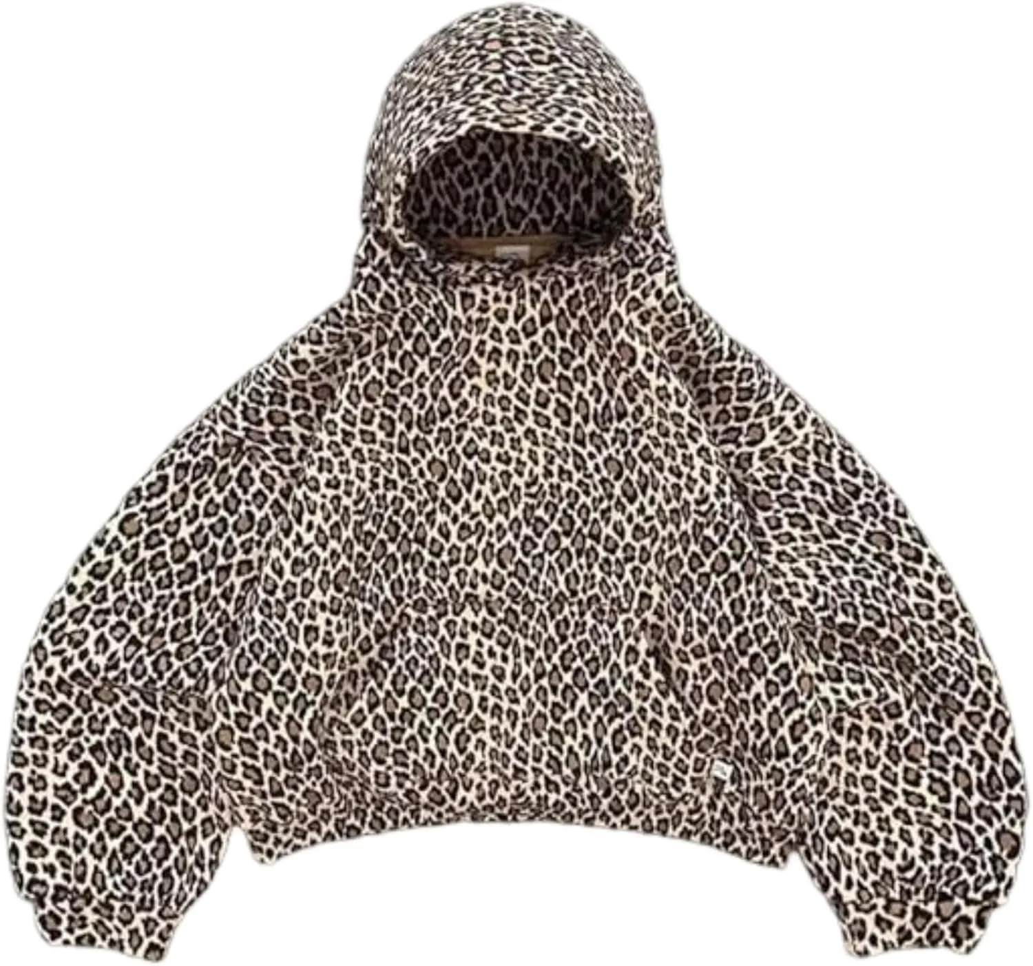 Women's Y2K Leopard Vintage Trendy Cheetah Print Hoodie Men's Oversize Pullover With Pocket