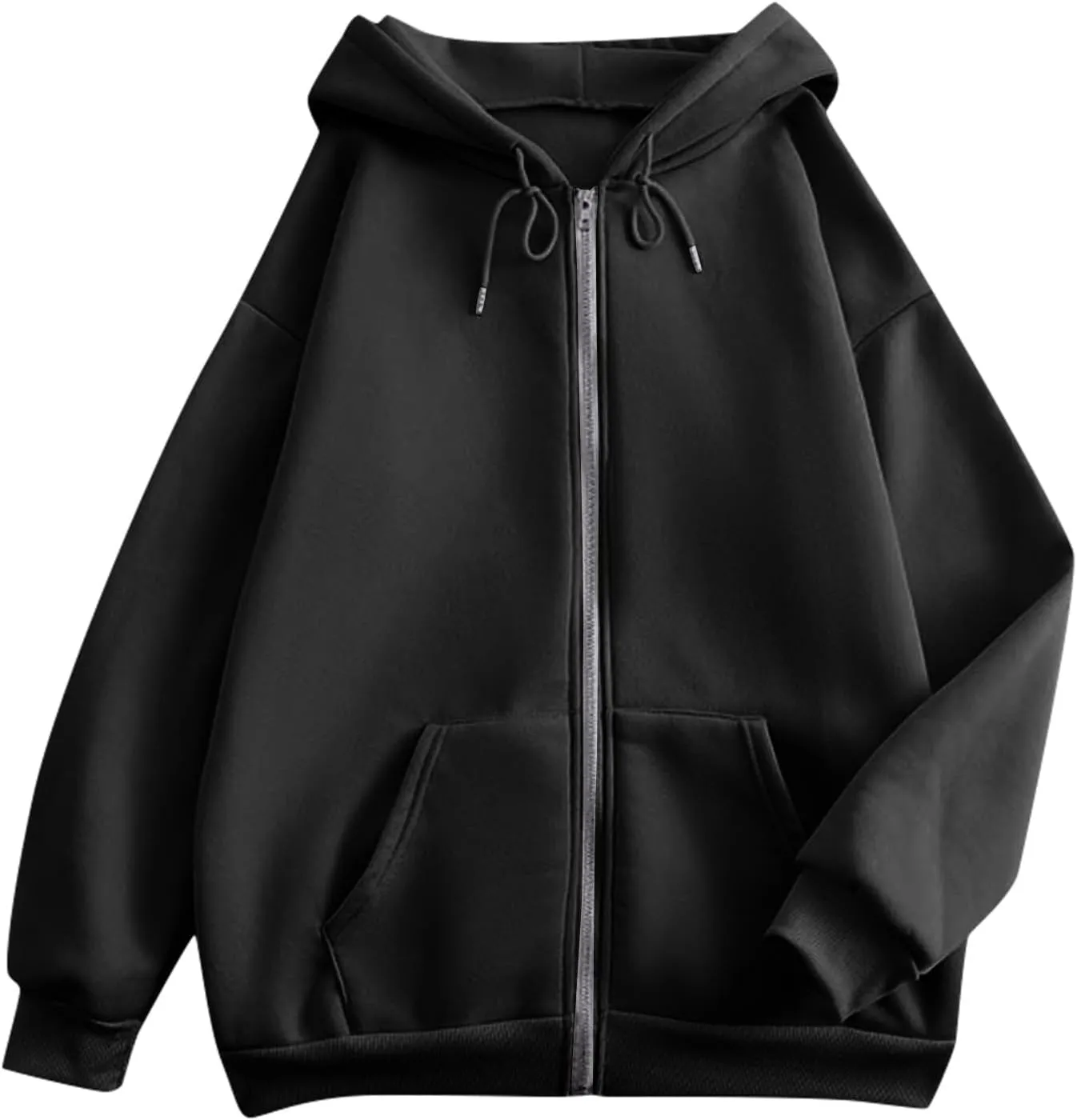 Womens Zip Up Hoodies 2024 Causal Lightweight Hooded Sweatshirt Long Sleeve Jackets Fall Outfits With Pockets