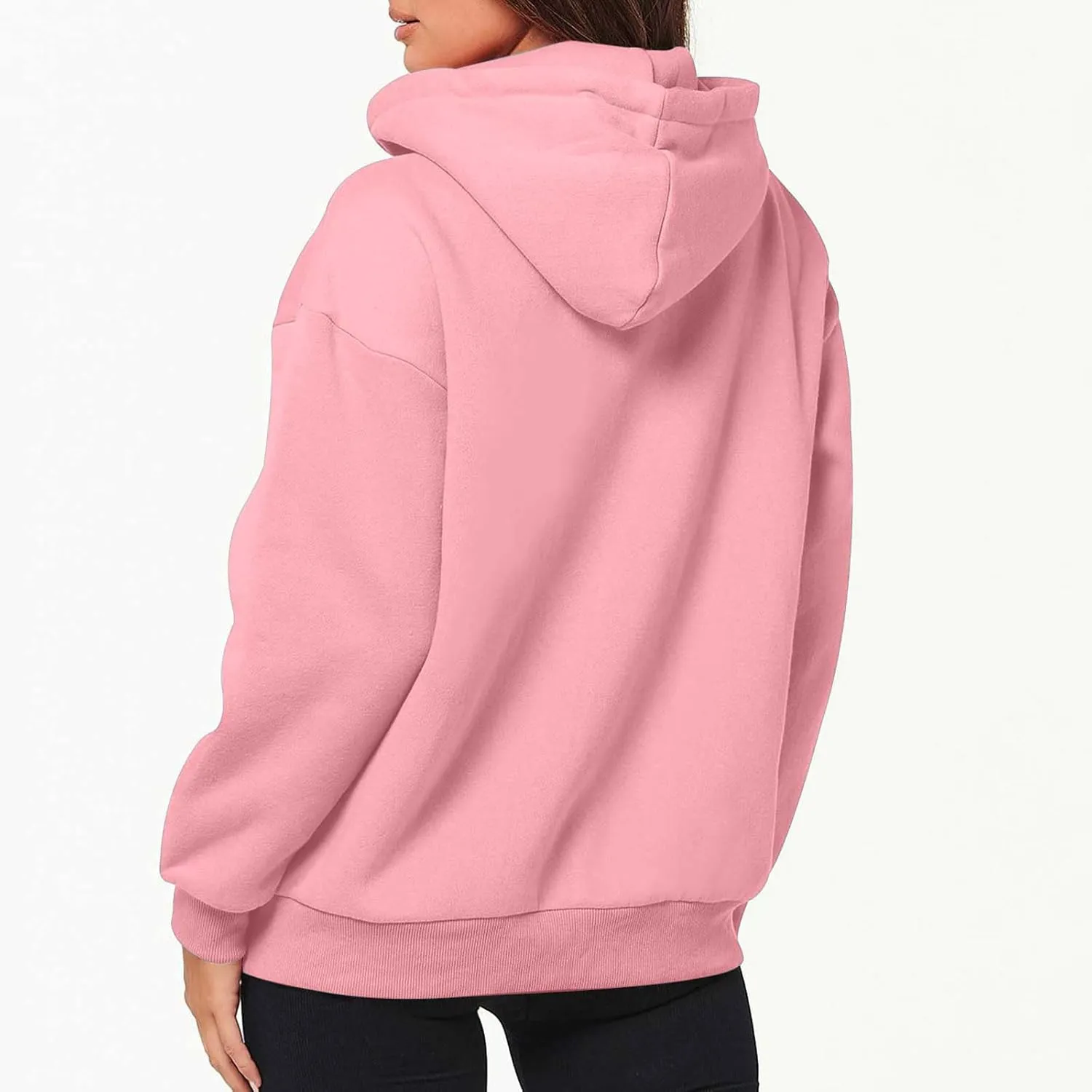 Womens Zip Up y2k Hoodies Fall Fashion Oversized Long Sleeve Hooded Sweatshirt Casual Lightweight Jacket With Pockets