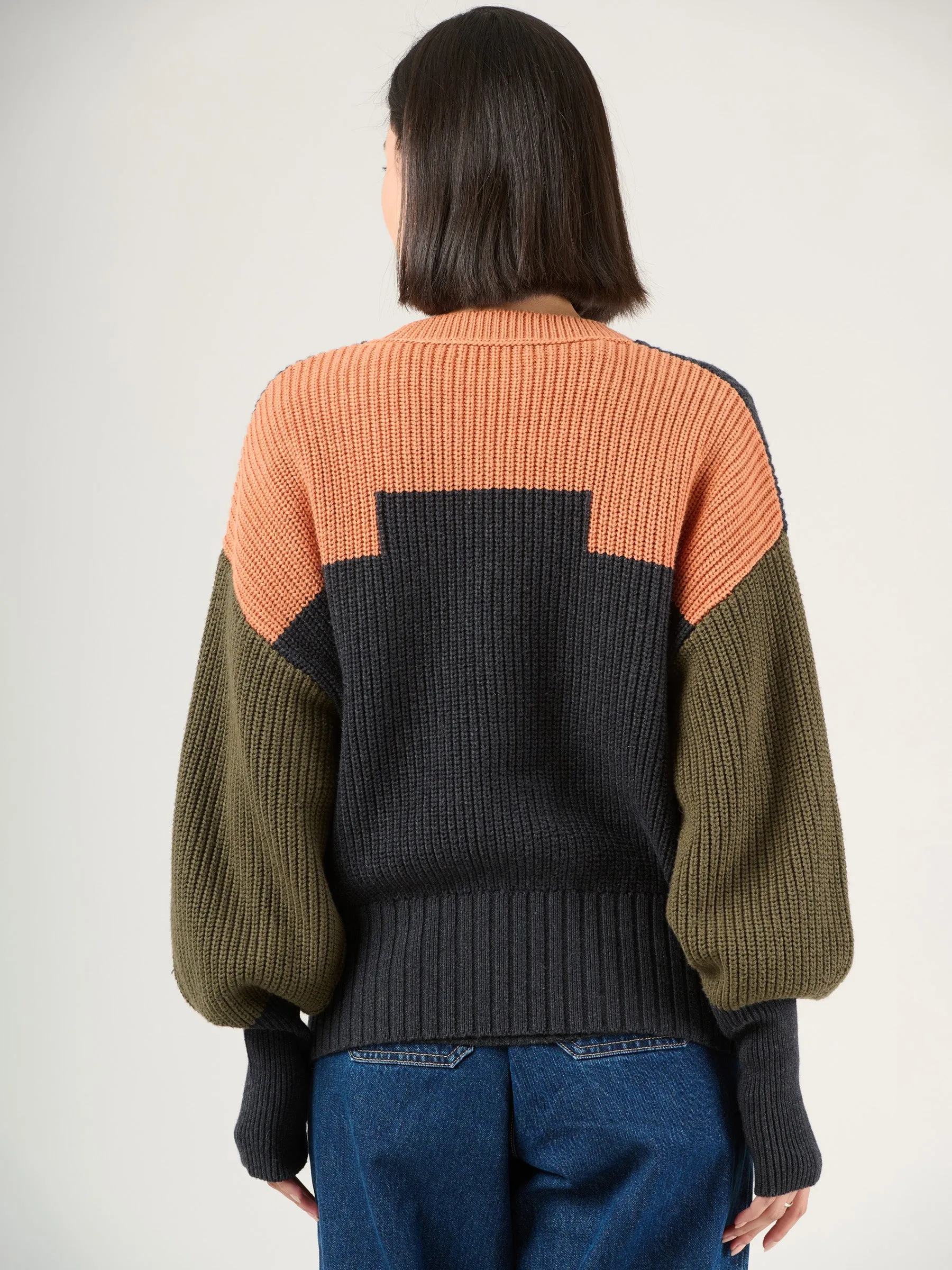 Wool Cotton Blend Nikko Cardigan