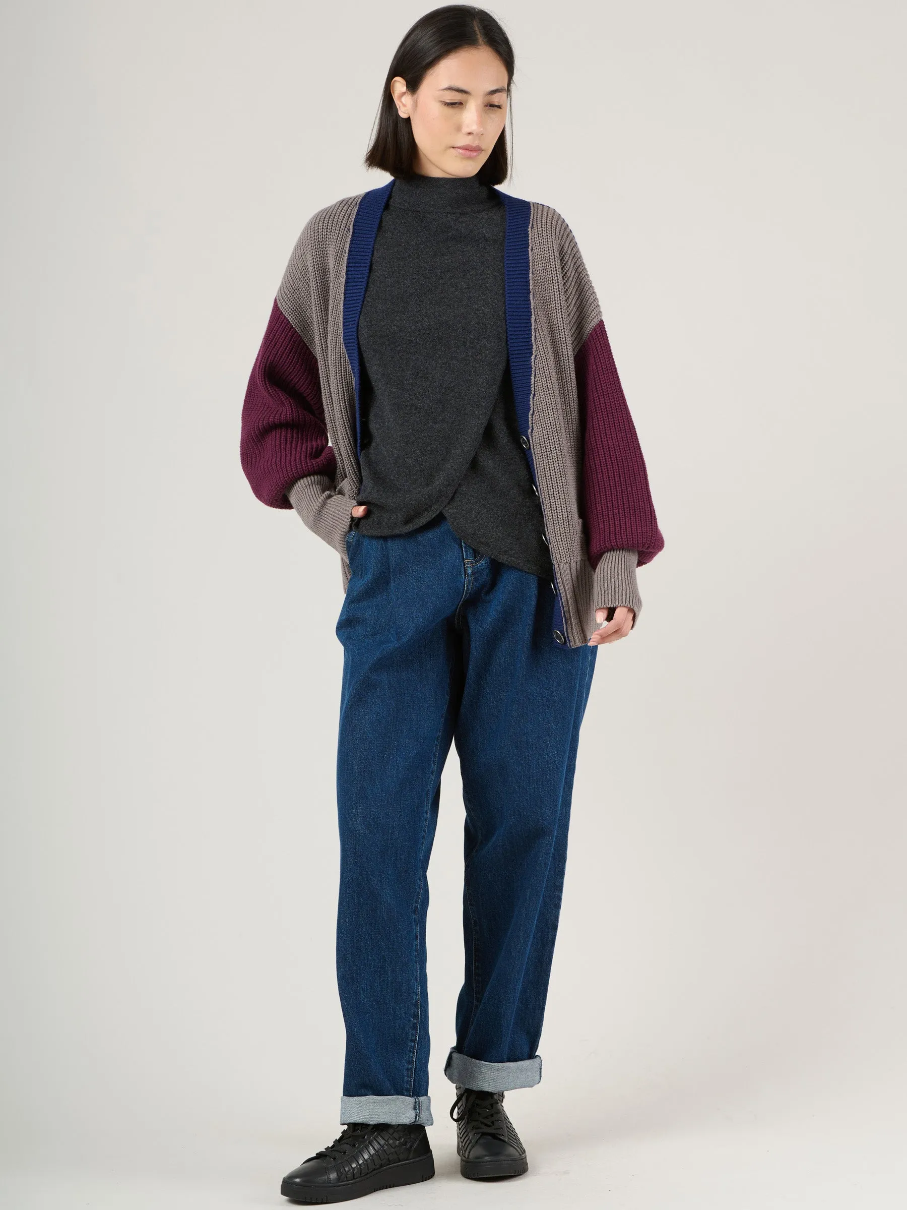 Wool Cotton Blend Nikko Cardigan