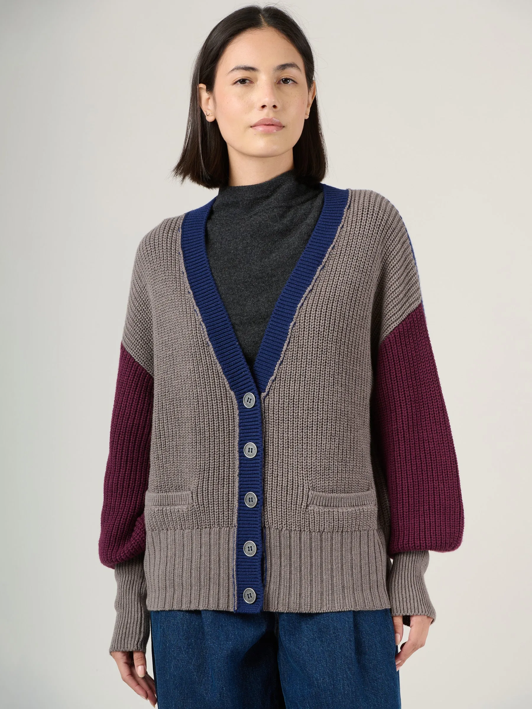 Wool Cotton Blend Nikko Cardigan