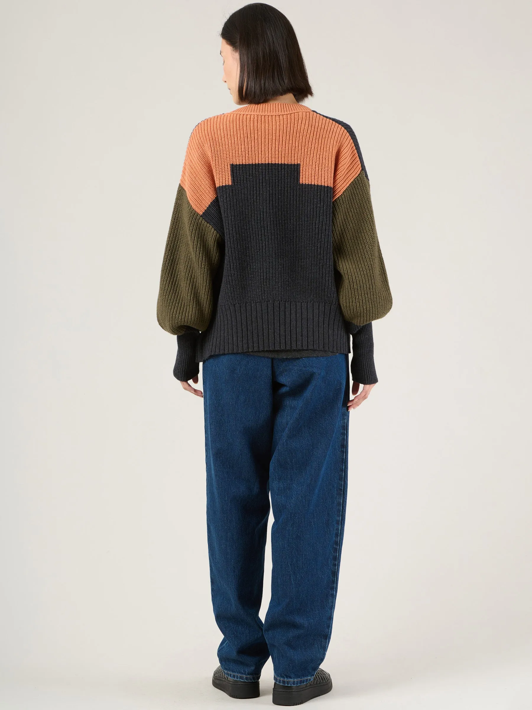 Wool Cotton Blend Nikko Cardigan