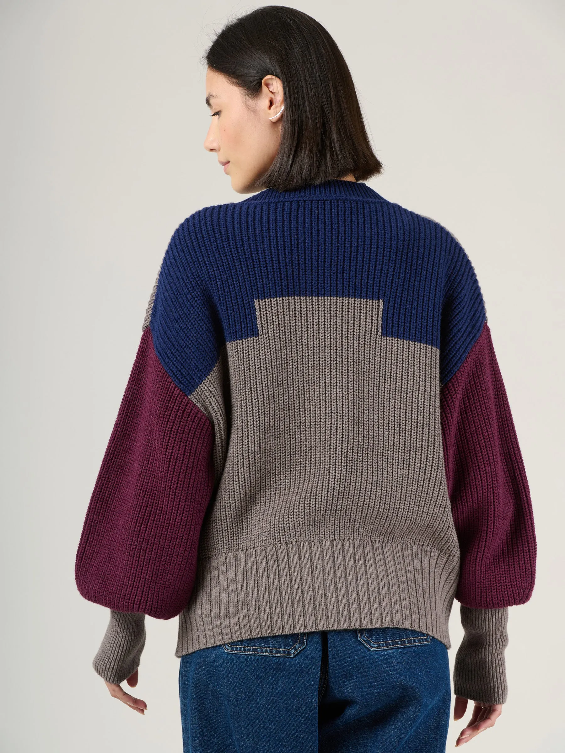 Wool Cotton Blend Nikko Cardigan