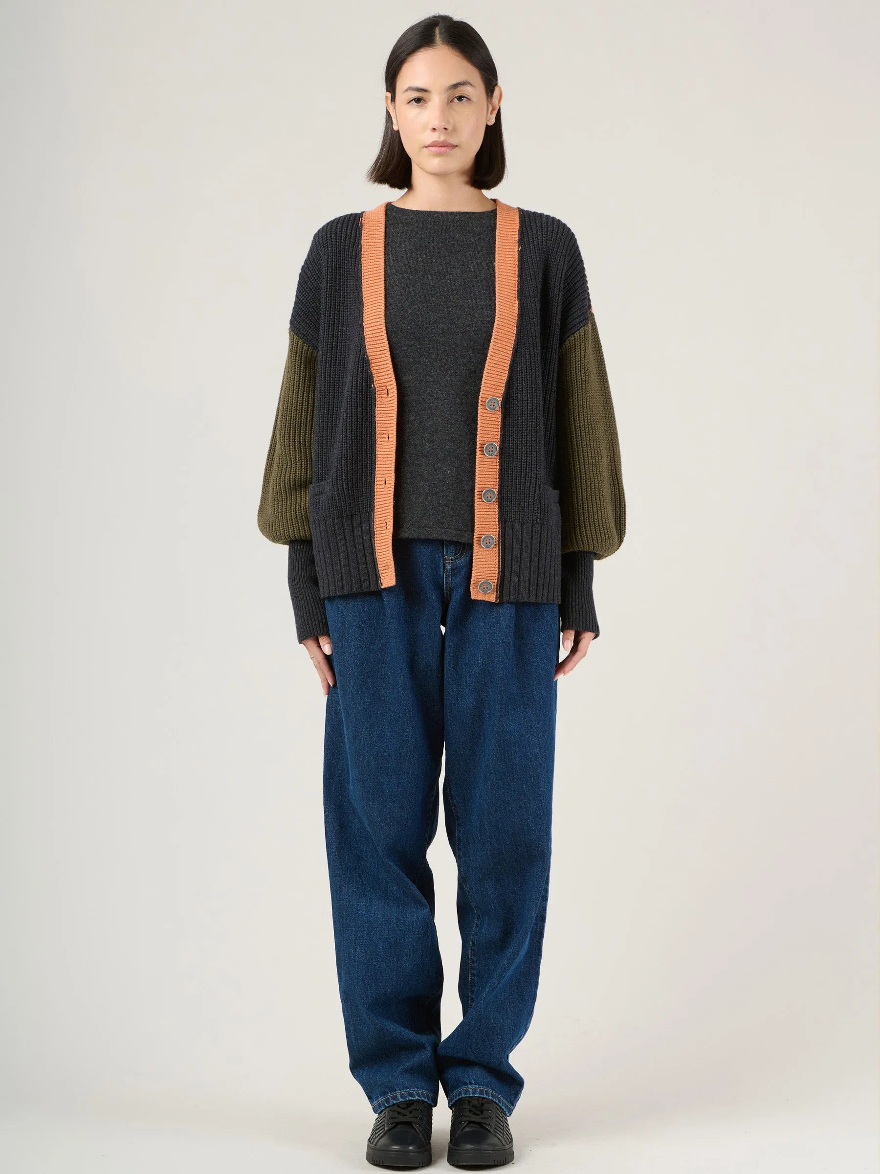Wool Cotton Blend Nikko Cardigan
