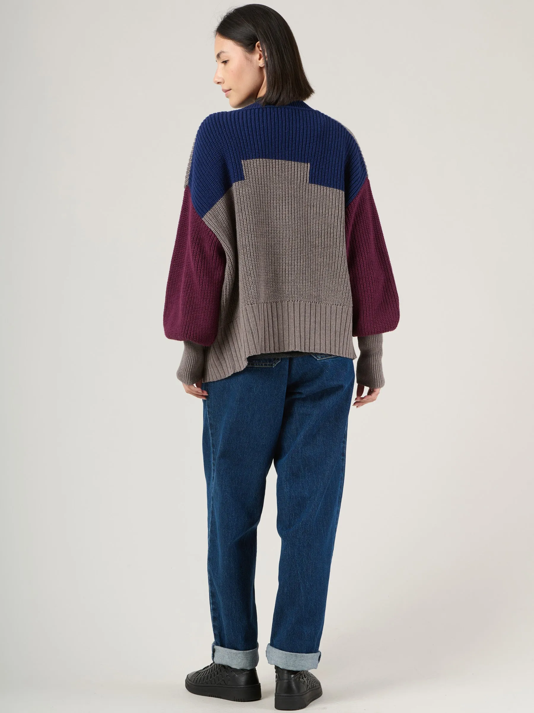 Wool Cotton Blend Nikko Cardigan