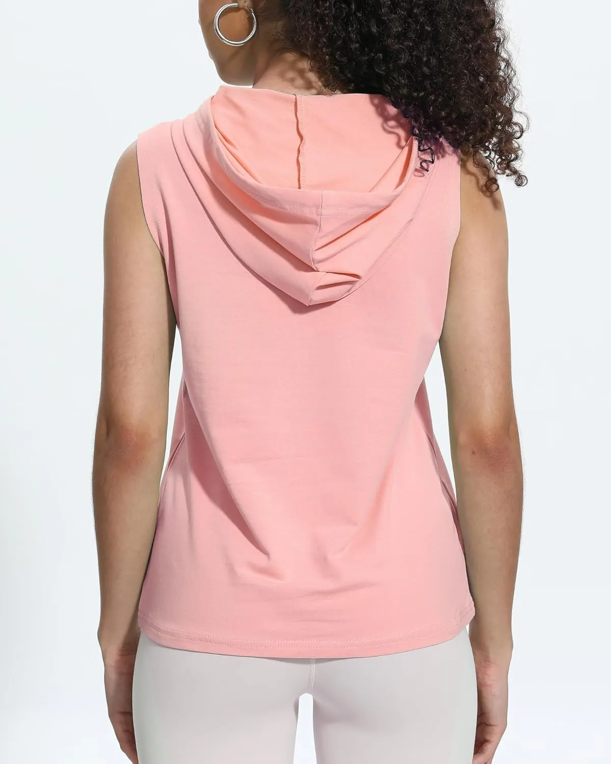 Xeoxarel Women's Sleeveless Tank Top Hoodies Vest with Pockets (S-XL)