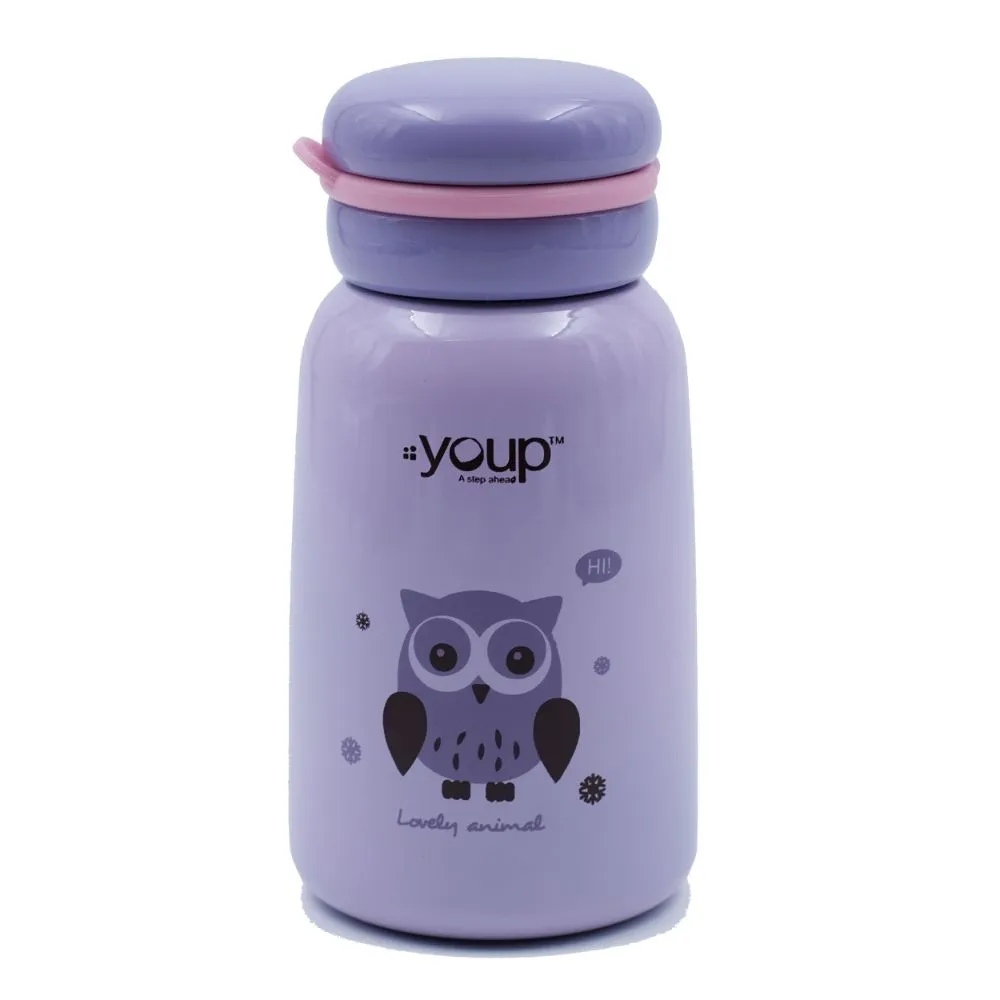 Youp Stainless Steel Insulated Purple Color Kids Water Bottle Yp302 - 300 Ml